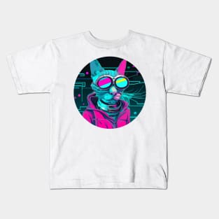 Cyberpunk Cat Kids T-Shirt